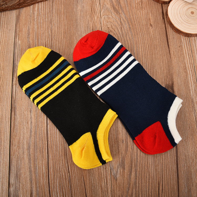新款條紋休閒襪  舒適透氣橫條男襪 夏季男士襪子 批發批發・進口・工廠・代買・代購
