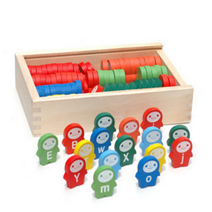 批發嬰幼兒童木製多米諾玩具 字母多米諾 104片小企鵝多米諾玩具批發・進口・工廠・代買・代購