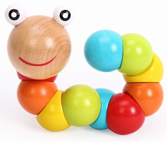 益知樂百變彩色扭扭蟲毛毛蟲 木製益智玩具 寶寶玩具0-1-2-3歲月工廠,批發,進口,代購