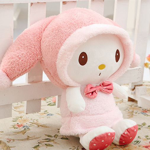 超萌粉色美樂蒂兔子公仔 填充毛絨玩具 情人節可愛創意禮物工廠,批發,進口,代購
