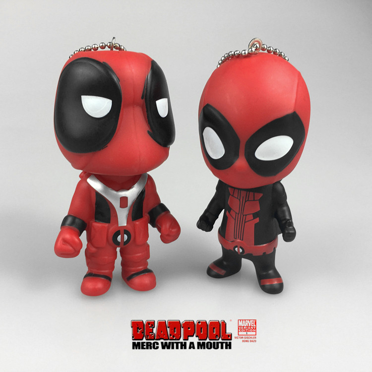 漫威marvel 周邊 死侍 Deadpool 賤賤 模型公仔玩具 鑰匙扣掛件工廠,批發,進口,代購