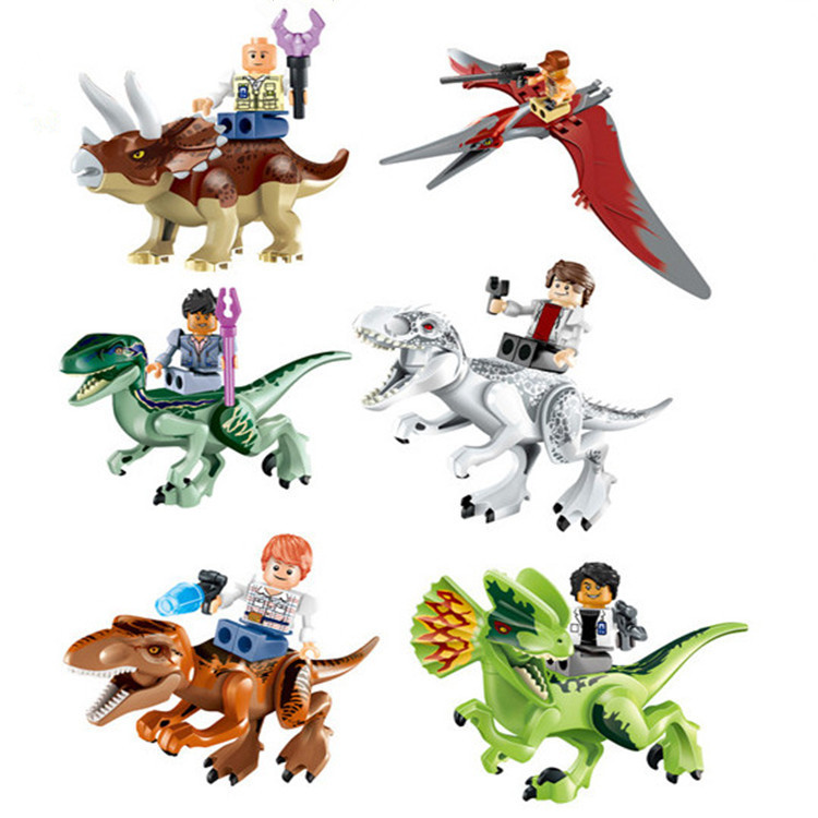 熱銷新款侏羅紀 恐龍世界配小人仔拼裝積木 兒童益智DIY積木玩具工廠,批發,進口,代購