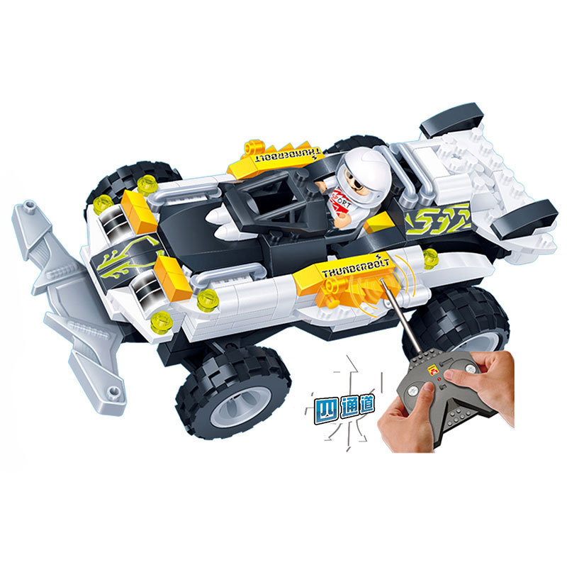 邦寶親子創意拼插益智積木兒童玩具賽車模型遙控車跑車8217工廠,批發,進口,代購