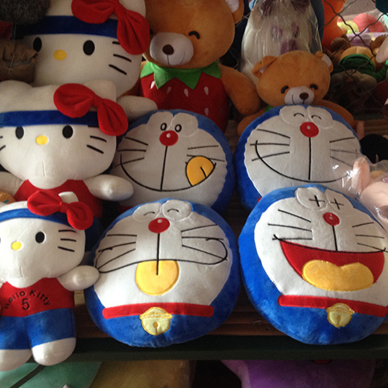 機器貓貓咪抱枕靠墊抱枕哆啦A夢公仔多表情可定製加logo公司活動工廠,批發,進口,代購