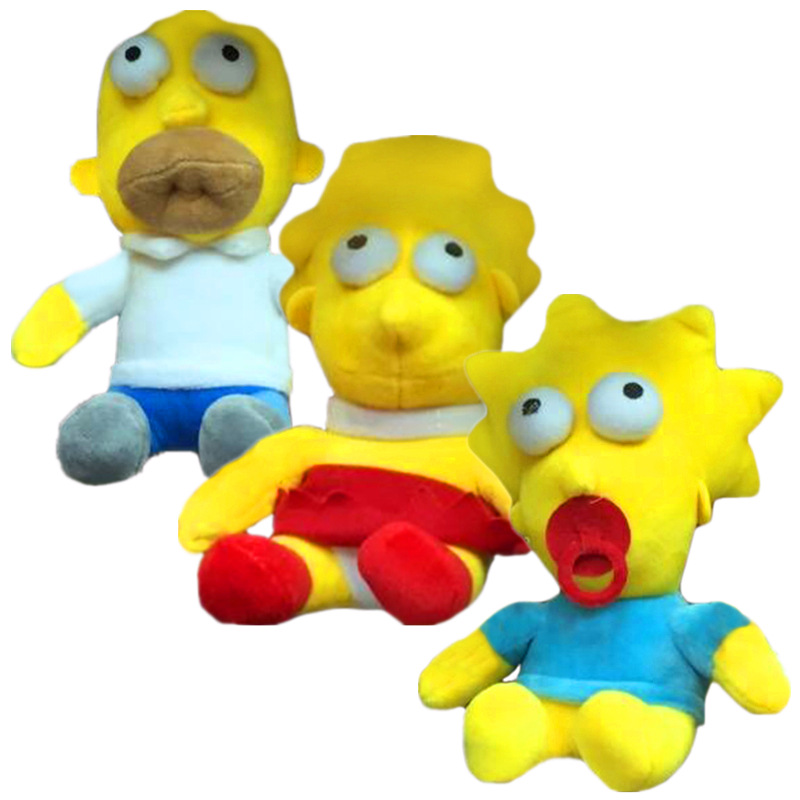 辛普森一傢毛絨公仔 歐美兒童外貿玩具娃娃玩偶 阿森一族Simpsons工廠,批發,進口,代購