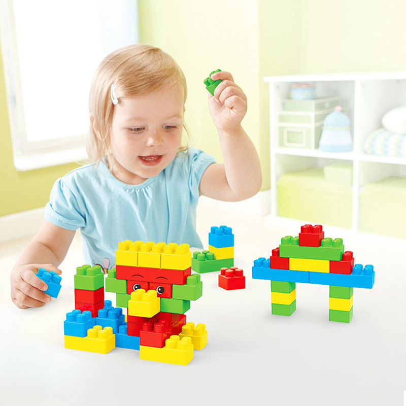益智拼裝積木玩具 幼兒園手工DIY啟蒙拼裝 積木紅方袋80PCS工廠,批發,進口,代購