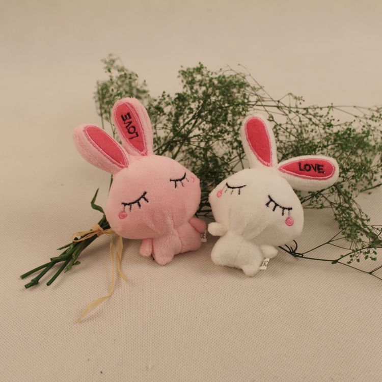毛絨玩具米菲兔 侶兔LOVE兔毛絨玩具掛件玩偶 卡通花束掛件工廠,批發,進口,代購