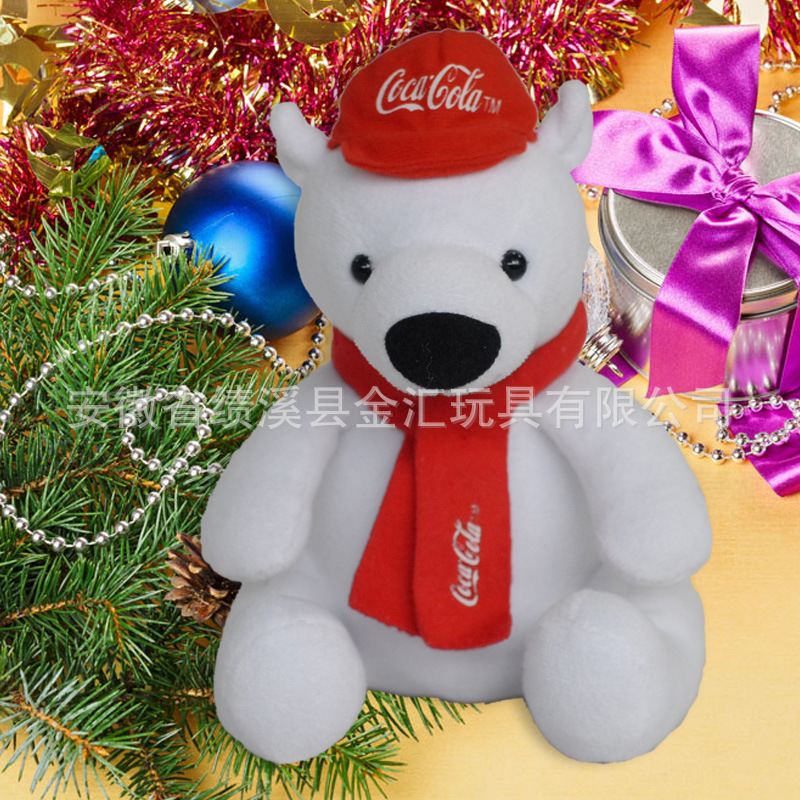 Coca cola bear 可口可樂促銷品 熊 北極熊 毛絨玩具 可樂驗廠批發・進口・工廠・代買・代購