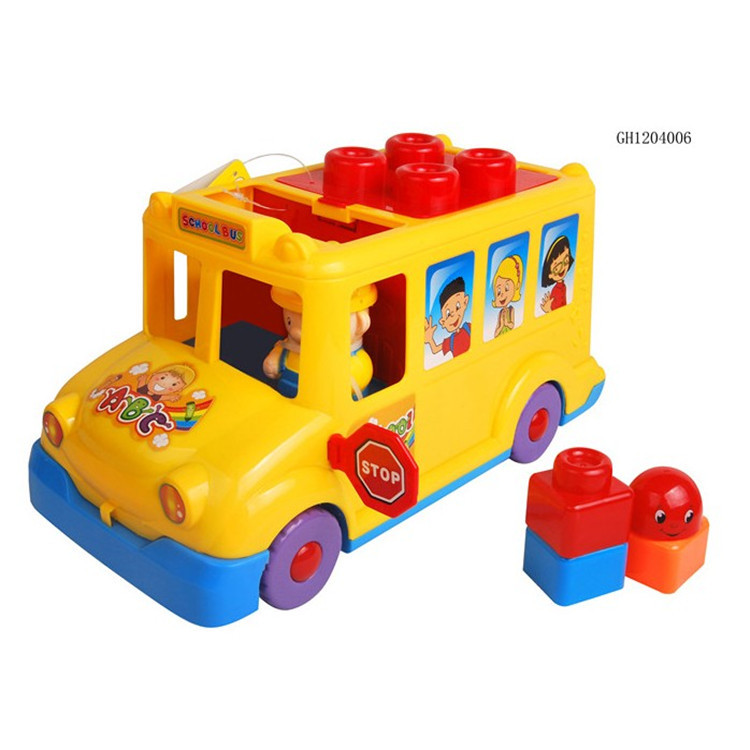 益智玩具 校車巴士拼插拼裝積木 環保無味批發工廠,批發,進口,代購