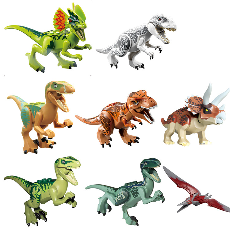 侏羅紀世界 恐龍積木 拼裝益智積木玩具 8款一套 YG77001工廠,批發,進口,代購
