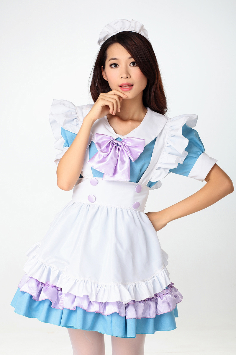 日本動漫cosplay服裝咖啡廳壽司店工作服務員女僕裝lolita公主裙工廠,批發,進口,代購