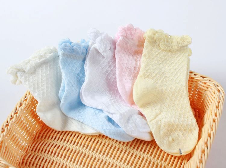 女童網襪 純棉春夏薄款襪子 鏤空素色花邊襪 網眼透氣童襪批發63工廠,批發,進口,代購