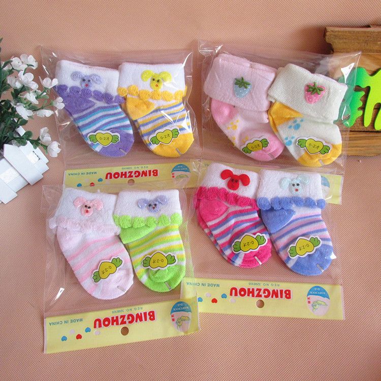 廠傢批發 嬰幼兒寶寶襪 針織襪 翻邊卡通花型 春季薄款特賣6075工廠,批發,進口,代購