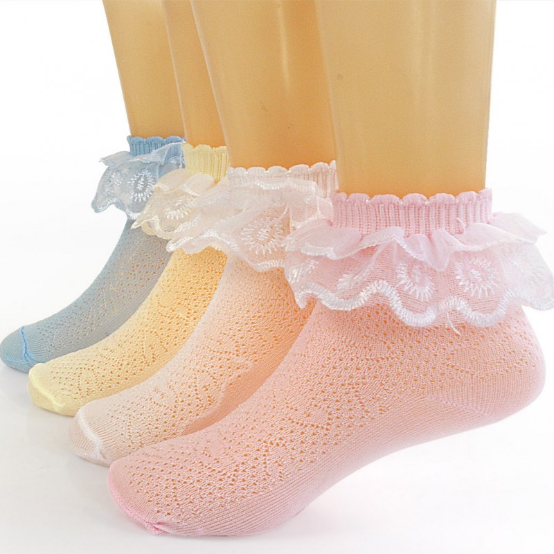夏季兒童襪網眼寶寶襪子 女童蕾絲公主舞蹈花邊襪工廠,批發,進口,代購