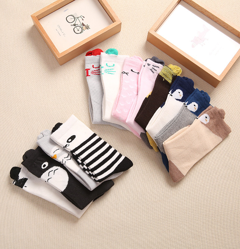 韓國春季新款全棉 可愛卡通男女寶寶 中筒襪  兒童襪子 批發批發・進口・工廠・代買・代購