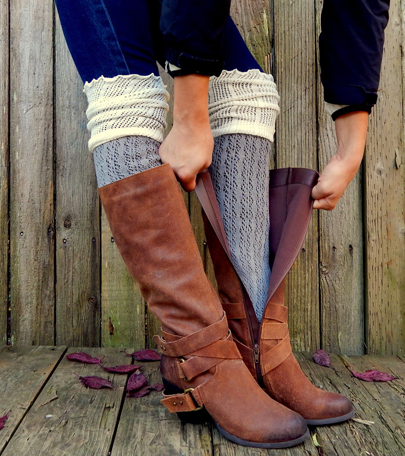 2015秋冬季新款鏤空網眼過膝雙色襪棉襪子女士褶皺款木耳邊靴襪套工廠,批發,進口,代購