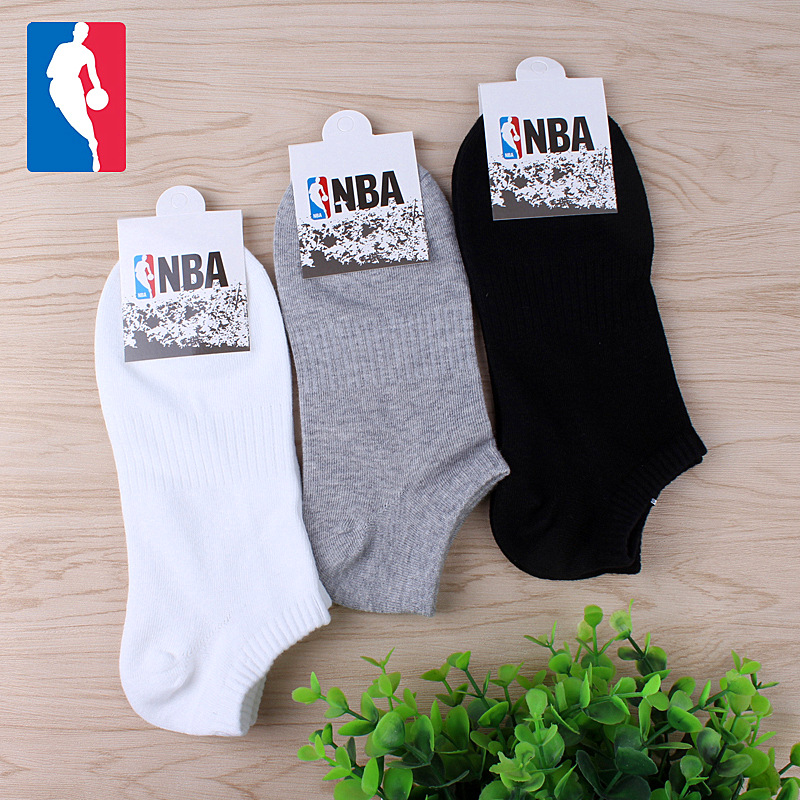 船襪男士NBA運動襪 低幫淺口全棉男襪 夏季純色棉襪襪子批發批發・進口・工廠・代買・代購