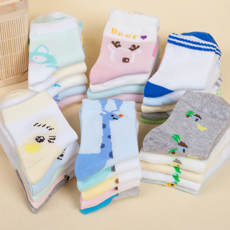 夏季新款盒裝網眼薄款兒童襪 高端精品全棉襪子 舒適透氣手工縫頭工廠,批發,進口,代購