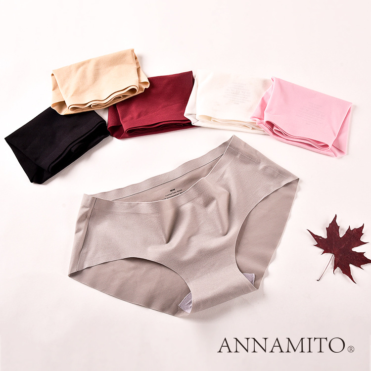 ANNAMITO 2016新品女士純色三角褲 一片式無痕提臀全棉磨毛內褲工廠,批發,進口,代購