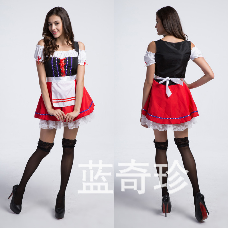 Beer Girl Costumes  2013年新款啤酒促銷服 女傭服 女僕裝遊戲服工廠,批發,進口,代購