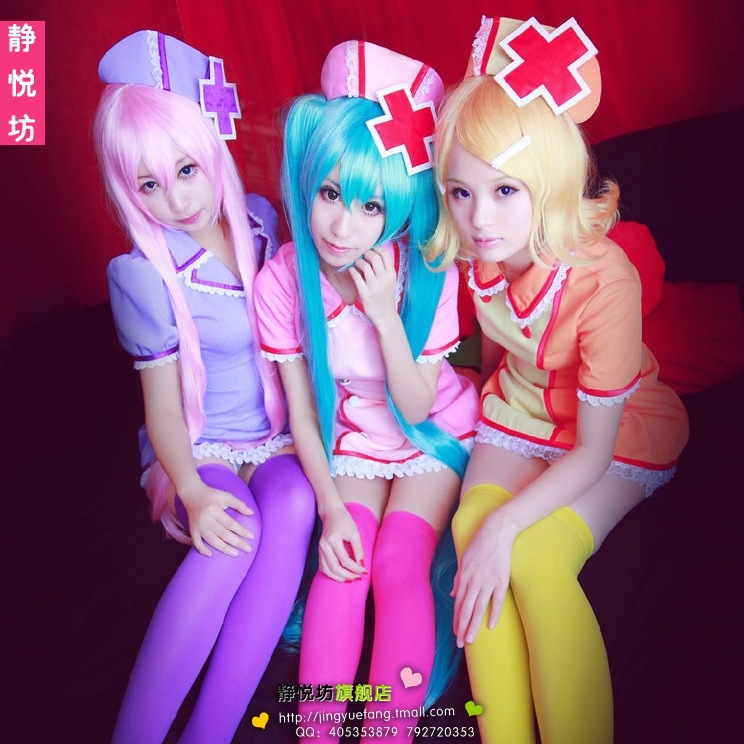 宅男女神戀色病棟COS日本女僕裝Cosplay初音未來動漫服裝護士服裝工廠,批發,進口,代購