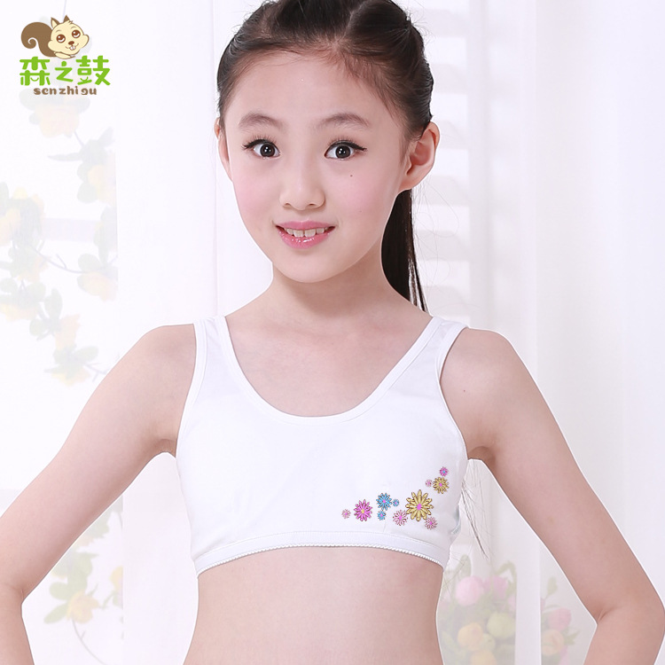 汕頭胸罩小女生發育期內衣純棉女童學生小背心胸罩 兒童胸罩批發工廠,批發,進口,代購