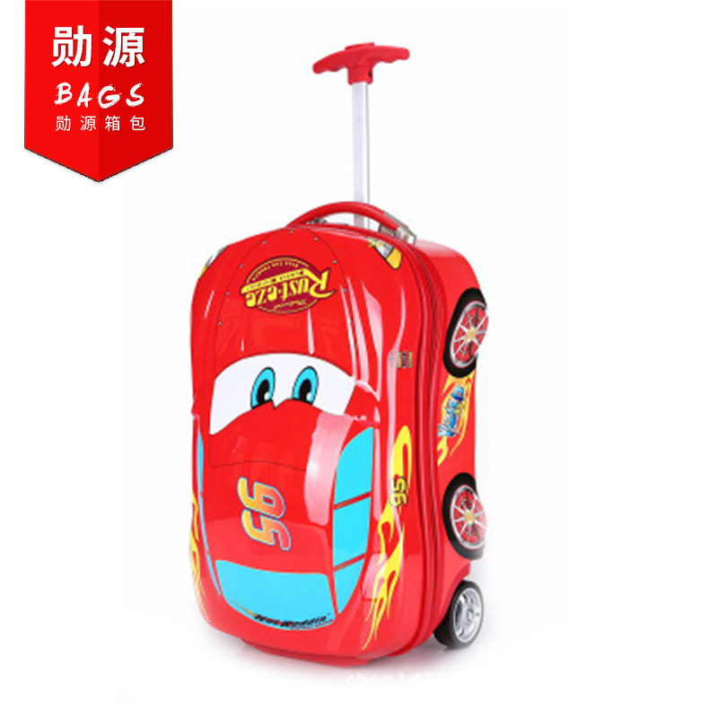 正品迪士尼兒童拉桿箱卡通汽車麥昆旅行箱兒童行李箱18寸學生拉箱工廠,批發,進口,代購