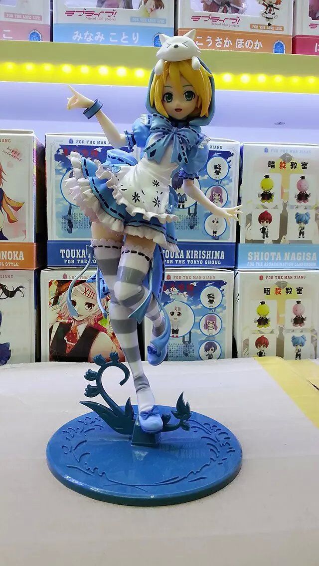 動漫周邊 23CM 女僕裝初音未來 miku 帶帽 高品質手辦公仔模型工廠,批發,進口,代購