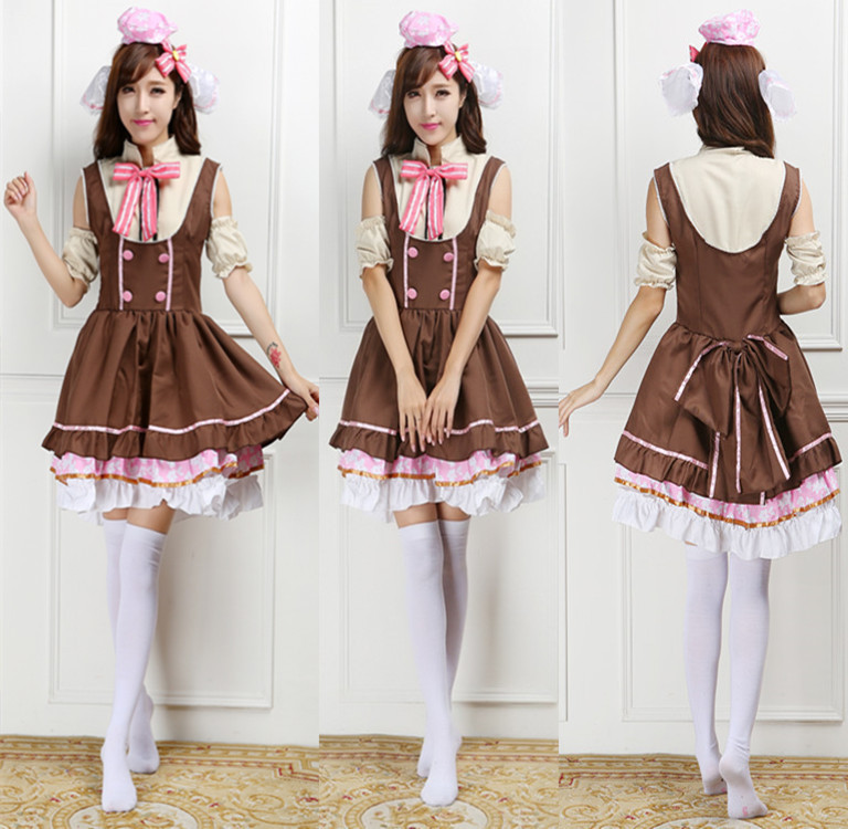 2015新品 cosplay服飾love live糖果裝Love Live女僕cos矢澤妮可工廠,批發,進口,代購