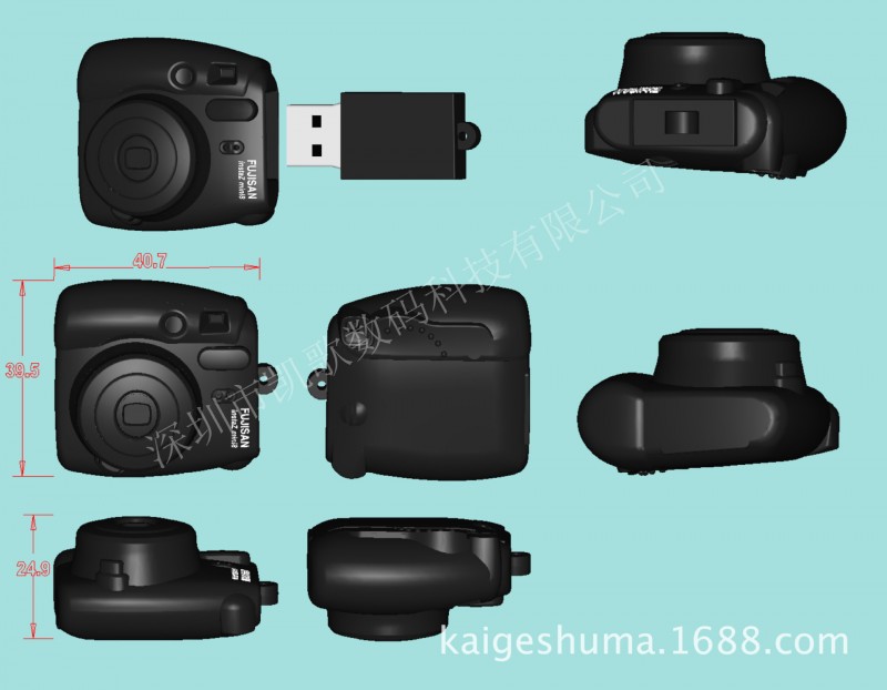 開年廠傢促銷USB趣奇（checky)instax mini8創意造型優盤貼牌加工工廠,批發,進口,代購