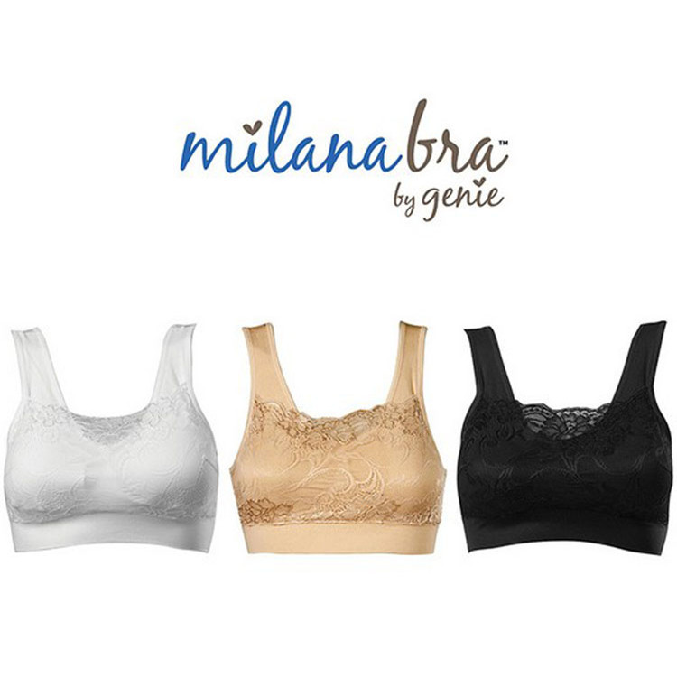 milana bra by genie無鋼圈含胸墊蕾絲運動胸罩 防走光背心式內衣批發・進口・工廠・代買・代購