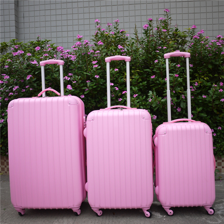 廠傢直供 最新款 萌系粉色啞光飛機輪 ABS拉桿箱 行李箱  登機箱工廠,批發,進口,代購