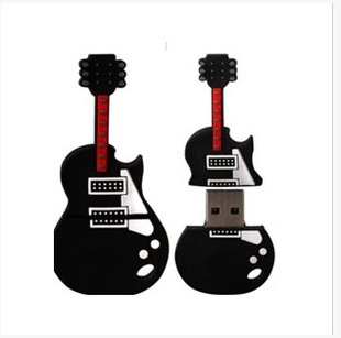 廠傢直 樂器卡通創意黑色小提琴吉他隨身碟 樂迷吉他優盤 量大從優批發・進口・工廠・代買・代購