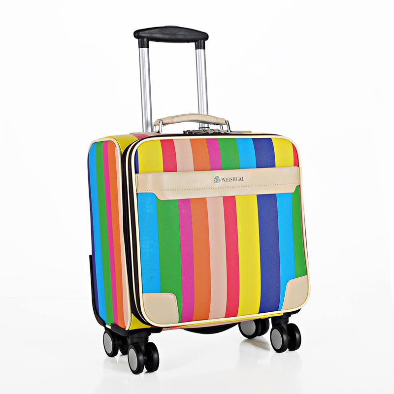彩色條紋萬向輪男士女士拉桿箱旅行箱行李箱登機箱工廠,批發,進口,代購