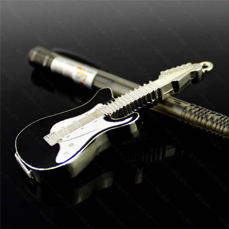 廠傢批發 8G創意金屬樂器吉他隨身碟 32G定製LOGO禮品鑰匙扣優盤USB批發・進口・工廠・代買・代購