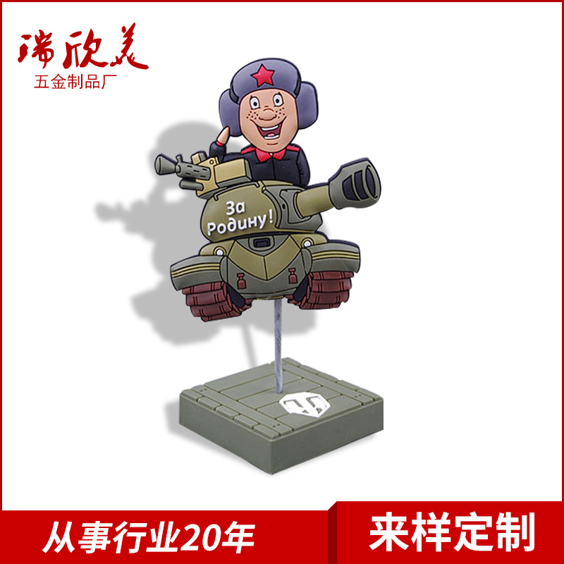 pvc塑料工藝品 小兵造型名片夾 卡通人物造型名片夾 創意名片夾批發・進口・工廠・代買・代購