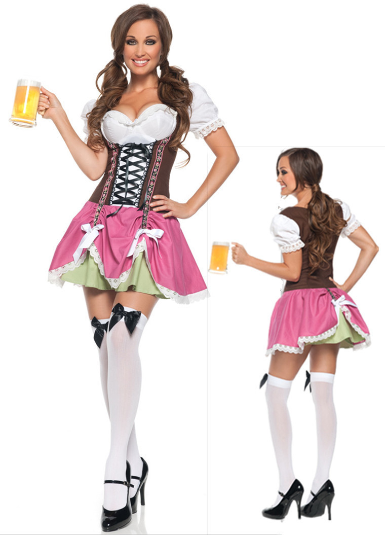 Beer Girl Costumes  新款德國啤酒服  萬聖節cosplay女僕女傭服工廠,批發,進口,代購