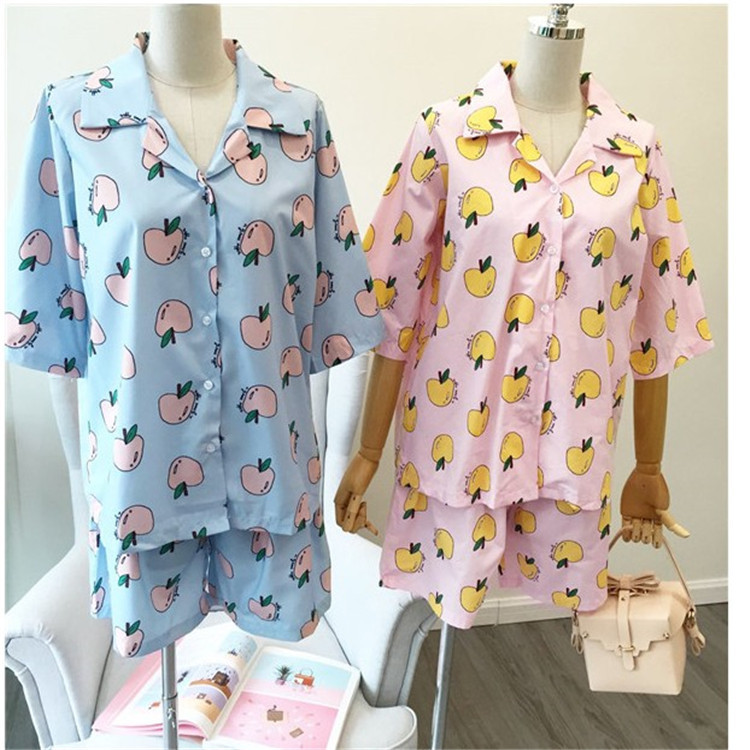 2016夏季新款  韓國東大門水果印花睡衣兩件套工廠,批發,進口,代購