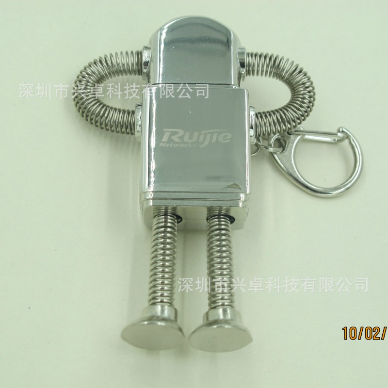 定製彈簧機器人隨身碟  可做USB3.0   激光logo 深圳一手廠傢批發・進口・工廠・代買・代購
