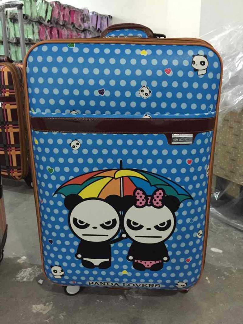 2015款PU時尚拉鏈拉桿箱旅行箱行李箱20寸24寸途順箱包批發・進口・工廠・代買・代購