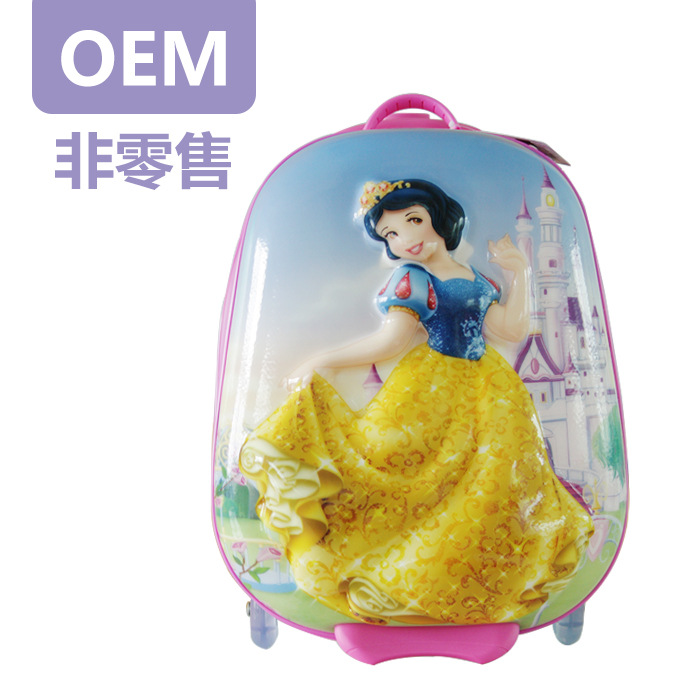 迪士尼正品Disney定製白雪公主小女生旅行箱卡通3D兒童拉桿箱批發・進口・工廠・代買・代購