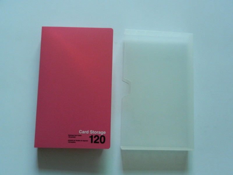 定製日本大創120P名片冊 小號卡片盒 帶外殼名片冊 彩色外板批發・進口・工廠・代買・代購