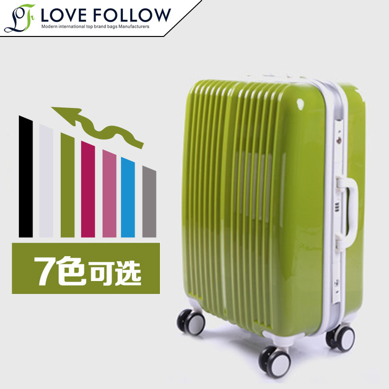 Lovefollow新款鋁框ABS+PC行李箱男女通用正品拉桿箱萬向輪旅行箱工廠,批發,進口,代購