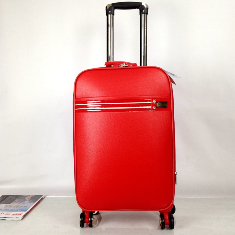 結婚大紅色旅行箱子pu皮婚慶拉桿箱子行李箱密碼箱20寸24寸嫁妝箱工廠,批發,進口,代購