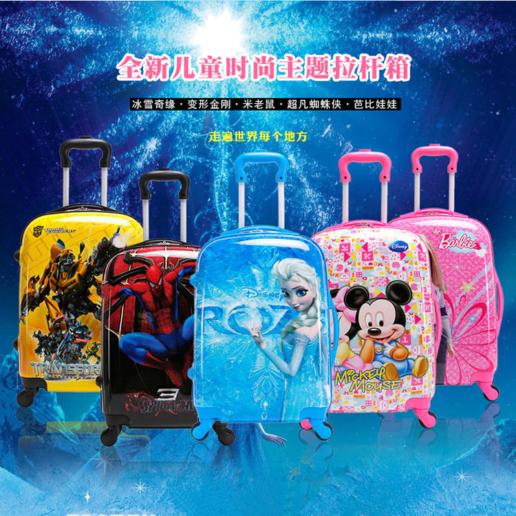 韓版兒童拉桿箱萬向輪卡通可愛旅行箱迪士尼兒童行李箱拖箱 20寸工廠,批發,進口,代購