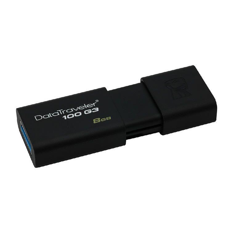 批發正品金士頓DT100G3優盤USB 3.0高速8G推拉隨身碟足量五年保固批發・進口・工廠・代買・代購