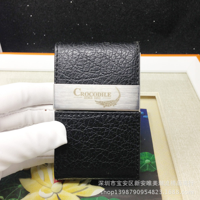 香港鱷魚恤CROCODILE卡片盒 高檔大方名片盒 會議禮品、高檔禮品工廠,批發,進口,代購