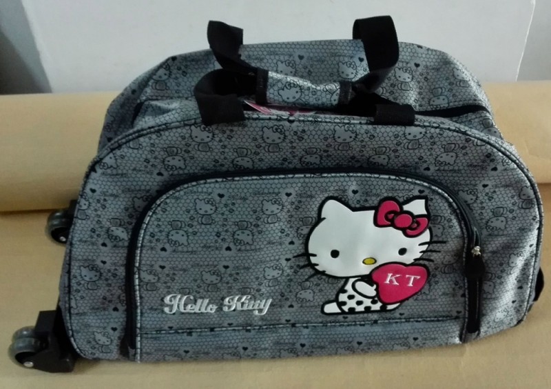 混批hello kitty 旅行拉桿包 大容量行李收納包 卡通可愛減壓包工廠,批發,進口,代購