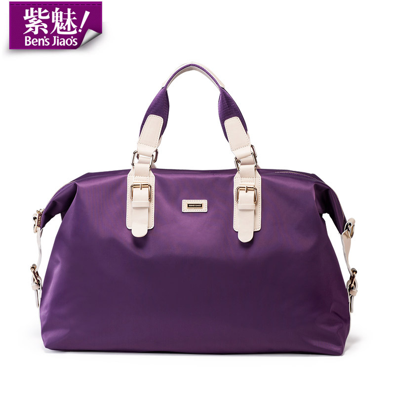 紫魅新款超大容量女包手提旅行包短途旅行袋出差行李旅遊包健身包批發・進口・工廠・代買・代購