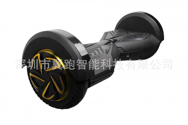 翼跑智能 電動扭扭車 平衡車 代步車 8.0英寸帶跑馬燈 黑色工廠,批發,進口,代購